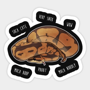 Ball Python Wow Snek Sticker